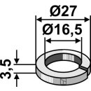 Washer Ø27x3,5xØ16,5