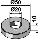 Washer Ø50x10xØ20