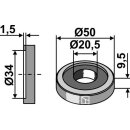Washer Ø50x9,5xØ20,5