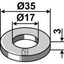 Unterlegscheibe Ø35x3xØ17