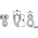 Twisted shackle