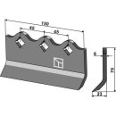 Replacement blade for hammer flail, straight