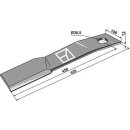 Mähermesser 520mm - links