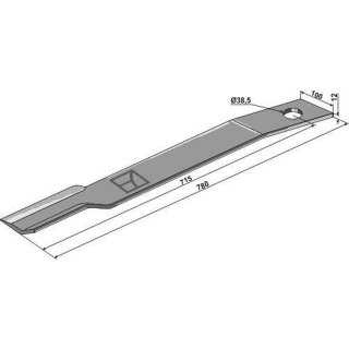 Mover-blade 780mm - right