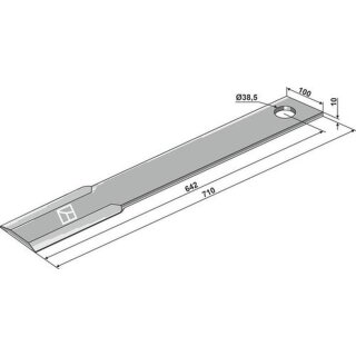 Mähermesser 710mm