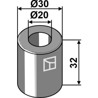 Buchse 32xØ20xØ30