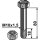 Sechskantschraube M10x1,5x80 mit Sicherungsmutter