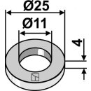 Scheibe Ø25x4xØ11