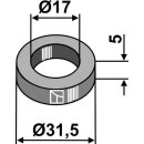 Scheibe Ø31,5x5xØ17