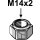 Sicherungsmutter - M14x2