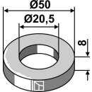Scheibe Ø50x8xØ20,5