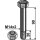 Sechskantschraube M14x2x90 mit Sicherungsmutter