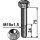 Hexagon Bolt M10x1,5x75 with self-locking nut