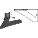 Angled wing share - left
