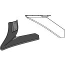 Angled wing share - left