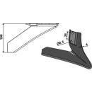 Angled wing share - right