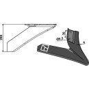 Angled wing share - right