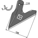Jointer - half-sided cranked left