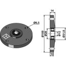 Disc with bearing