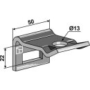 Clamp for tine 32x10 - 32x12