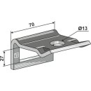 Clamps for tine 40x12