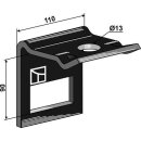 Clamp for tine 80x10