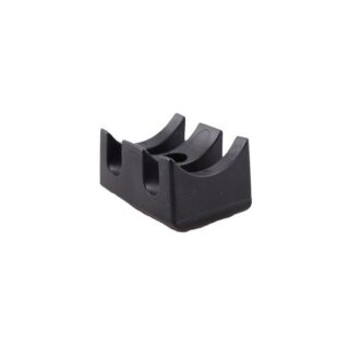 Holding device for following tines