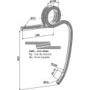 Double coil spring, left