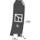 Centre guideboard 80mm