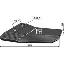 Replacement wings - hard metal faced - back side - left