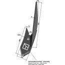 Lateral cultivator point - right