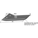 Replacement wing hard metal faced - left