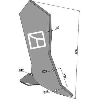 Subsoiling shank Flatliner