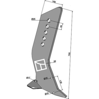 Subsoiling shank DTX