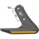 Replacement wing Hard metal - right