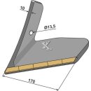 Replacement wing - Hard metal - left
