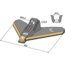 Gänsefussschar 265mm - Hartmetall