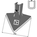 Share for three-bar-cultivator