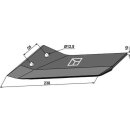 Replacement wings - hard metal faced - back side - left
