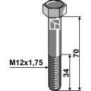 Abscherschraube M12 ohne Mutter