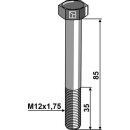 Sechskantschraube M12x1,75x85 ohne Mutter