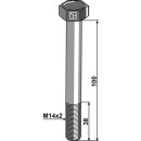Sechskantschraube M14x2x100 ohne Mutter