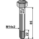 Abscherschraube M14 ohne Mutter