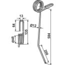 Straw tine