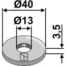 Unterlegscheibe Ø40x3,5xØ13