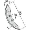 Cultivator share 255mm