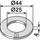 Unterlegscheibe Ø44x4xØ25 - DIN125