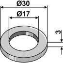 Scheibe Ø30x3xØ17