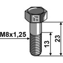 Hexagon bolt - M8x1,25 - 8.8