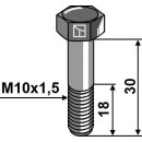 Hexagon bolt - M10x1,5 - 8.8
